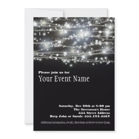 Sparkling Stars Invitation invitation