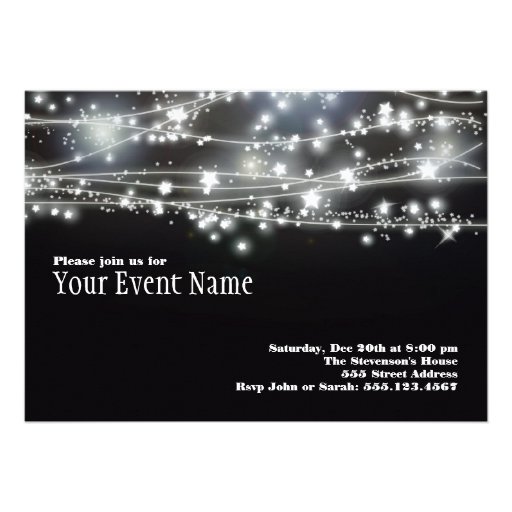 Sparkling Stars Invitation