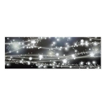 Sparkling Stars Mini Profile Card Business Card Template