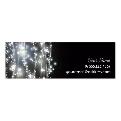 Sparkling Stars Mystical and Magical Profile Card Business Card Template