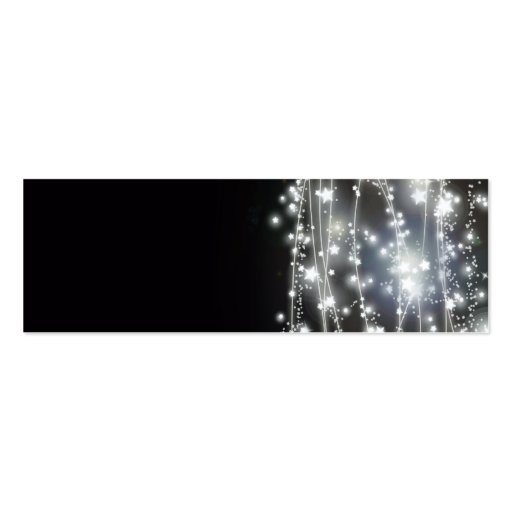 Sparkling Stars Mystical and Magical Profile Card Business Card Template (back side)