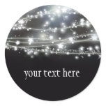 Sparkling Stars Round Sticker