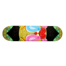 Sparkling Valentine Kissy Birds Skate Board Decks