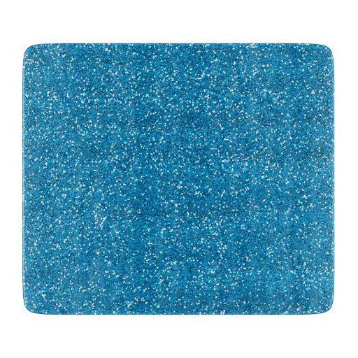 Sparkly Blue & Silver Glitter Cutting Board Zazzle