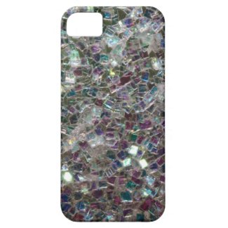 Sparkly colourful silver mosaic iPhone 5 covers