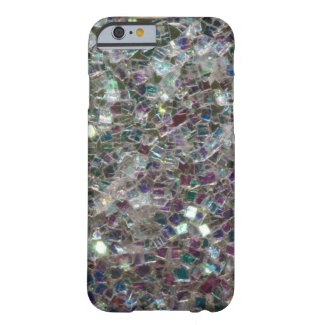 Sparkly colourful silver mosaic iPhone 6 case