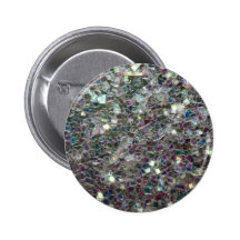 Sparkly colourful silver mosaic pins
