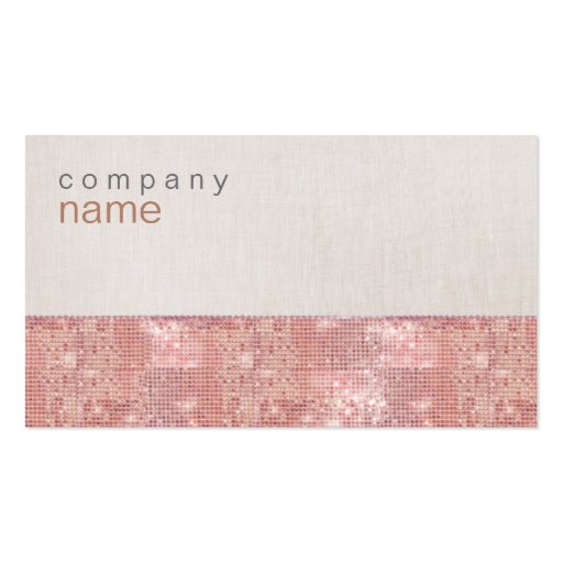 Sparkly Cute Pink Sequins Business Card
