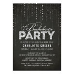 Sparkly Glitter Bachelorette Party Invitation