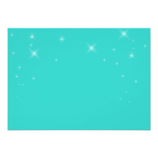 Sparkly Glitter Teal Bachelorette Party Invitation