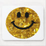 Sparkly Gold Bling Smiley Mousepad