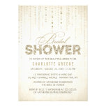 Sparkly Gold Glitter Bridal Shower Invitation