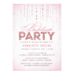 Sparkly Pink Glitter Bachelorette Party Invitation