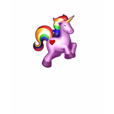 Sparkly rainbow unicorn of happiness tshirt by Cornify