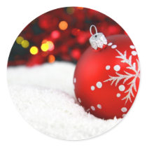 Sparkly Red Ornaments stickers