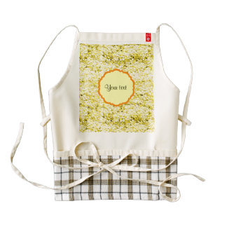 Sparkly Yellow Glitter Zazzle HEART Apron