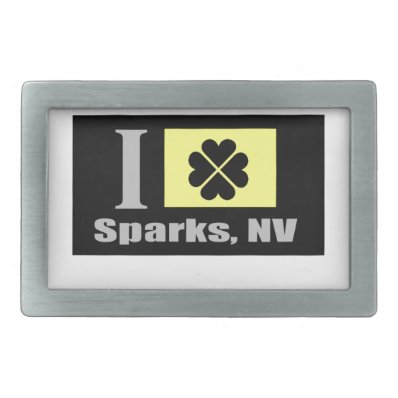 Sparks, NV Fan Goods Rectangular Belt Buckle