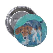 Sparky Dog:  The Trash Hound Beagle Pinback Button