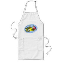 Sparky Hanuka Fish - Comic Cure Drawing Gift Aprons