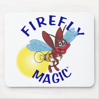 Sparky the Firefly Mouse Mats by Firefly_Magic