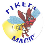 Sparky the Firefly Round Stickers