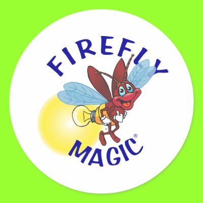 Sparky the Firefly Round Sticker by Firefly_Magic
