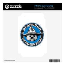 Sparlock the Warrior Wizard Skins For The iPhone 3GS