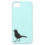 Sparrow bird black & white silhouette tiffany blue iPhone 5 covers