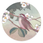 Sparrow in Flowering Apple Tree stickers