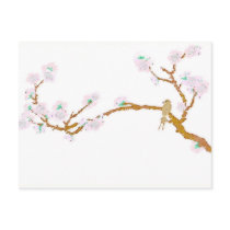 Sparrow on Tree 6 - Postcard