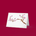 Sparrow on Tree - Greeting Card
