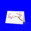 Sparrow on Tree - Greeting Card