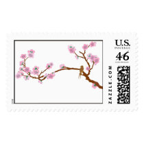 Sparrow on Tree - Postage