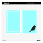 Sparrow silhouette chic tiffany blue swallow bird kindle fire skin