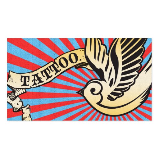 sparrow tattoo 2 business card