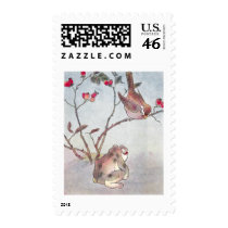 Sparrow, Toad & Rose Hips postage