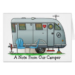 Spartan Camper Trailer RV M Greeting Cards