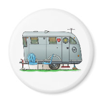 Spartan Camper Trailer RV Fridge Magnets