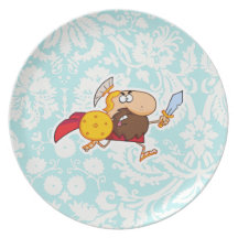 Spartan Gladiator; Cute Party Plate