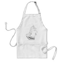 Spartan Head Logo BW Apron
