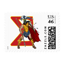 SPARTAN HOPLITES POSTAGE STAMP