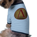 Spartan Lambda Shield pet clothing