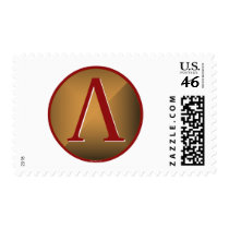 Spartan Lambda Shield Postage Stamps