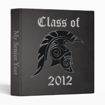 Spartan Silver Class Of Black Graduation Binder 2