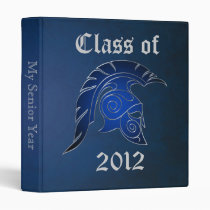 Spartan Silver Class Of Blue Graduation Binder