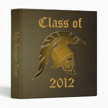 Spartan Trojan Class Of Bronze Graduation Binder 2