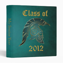 Spartan Trojan Class Of Teal Graduation Binder 2