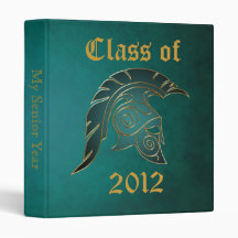 Spartan Trojan Class Of Teal Graduation Binder 2