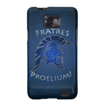 Spartan Trojan Greek Warrior Silver Blue Samsung Samsung Galaxy Covers