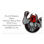 Spartan Trojan Mascot Business Card